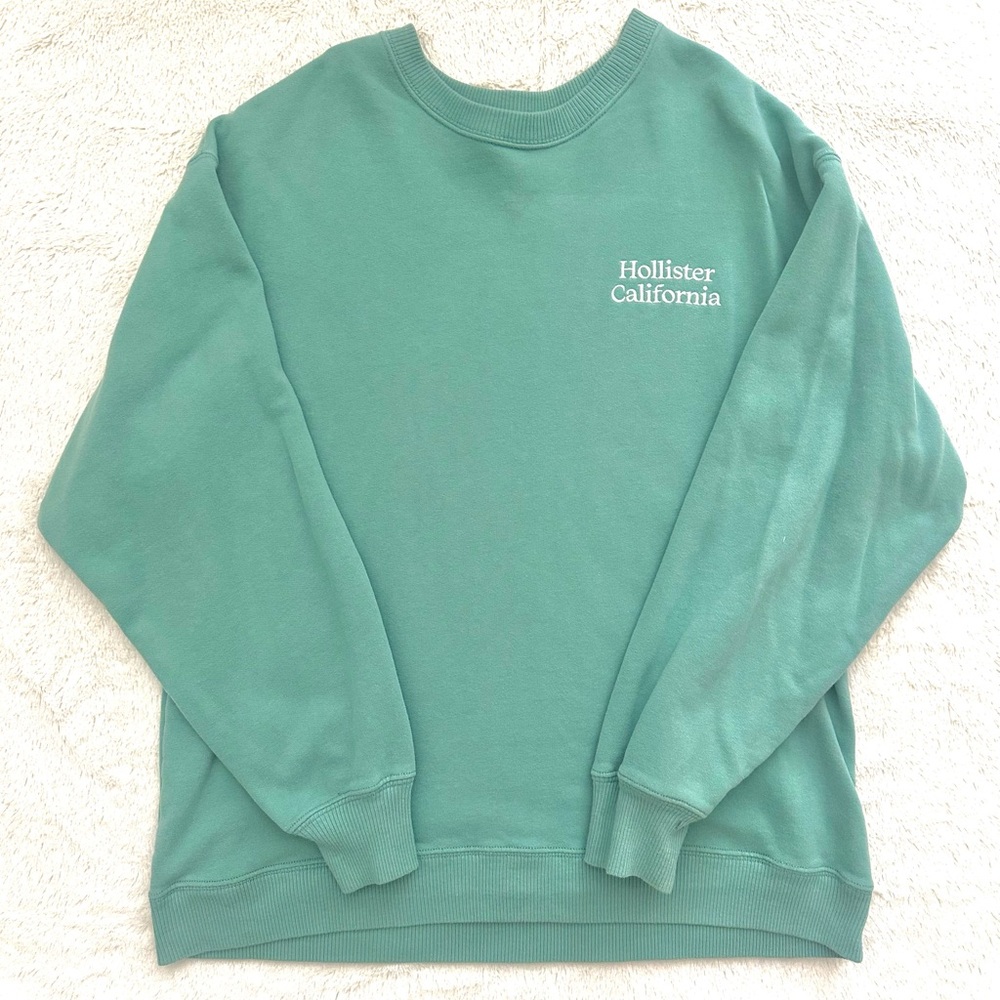 Hollister Teal Crewneck